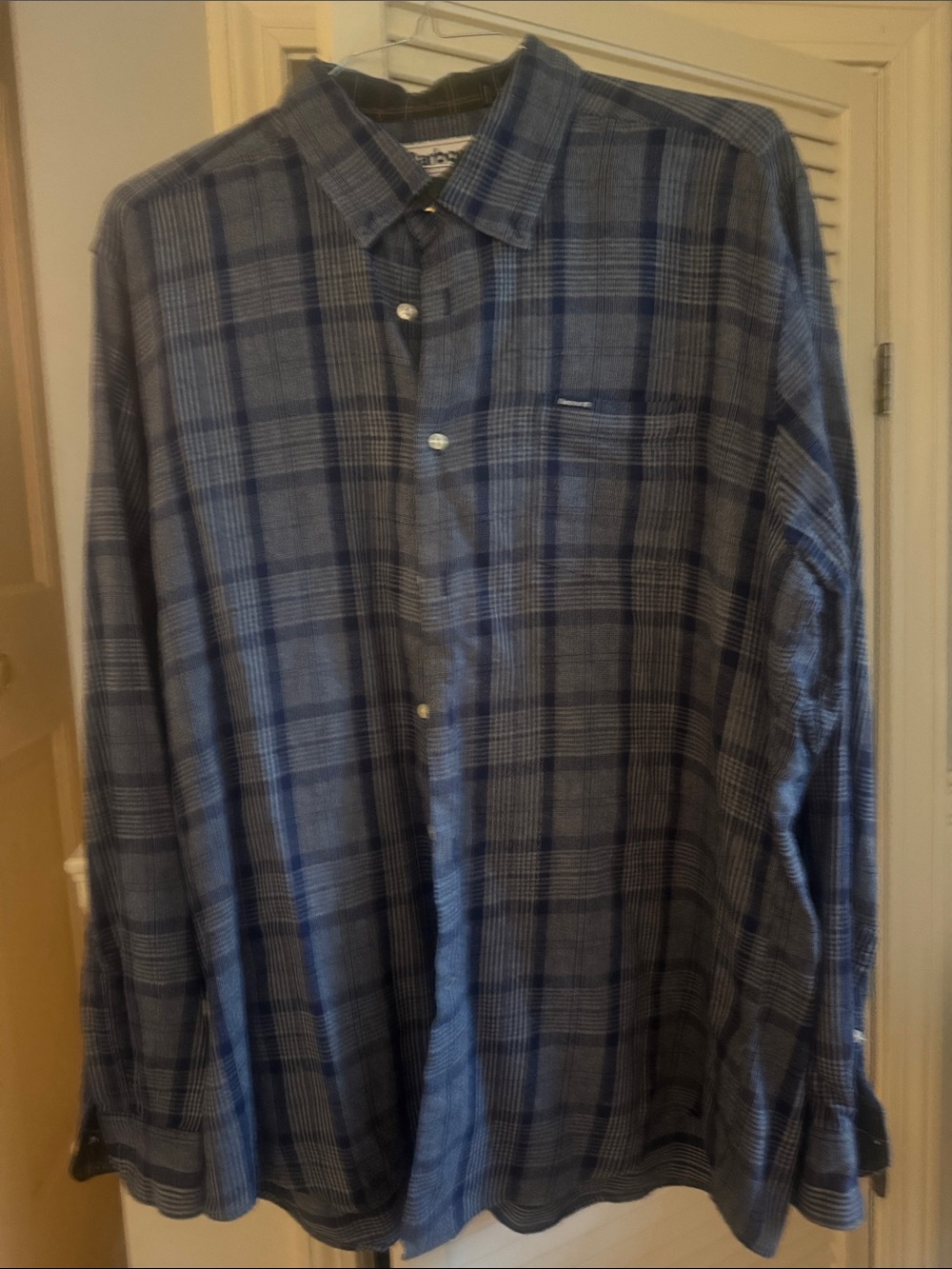 Barbour Blue Plaid Long-Sleeve Button-Down Shirt